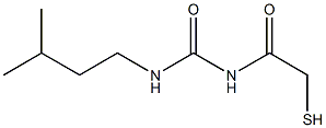 1-Isopentyl-3-(mercaptoacetyl)urea Struktur