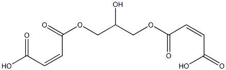 Maleic acid hydrogen 1-[2-hydroxy-3-[(Z)-3-carboxypropenoyloxy]propyl] ester Struktur