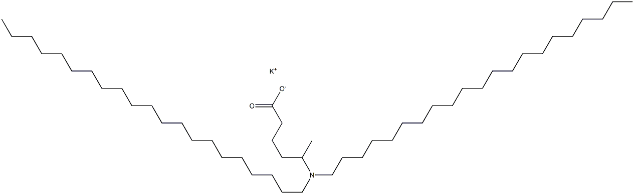 5-(Dihenicosylamino)hexanoic acid potassium salt Struktur