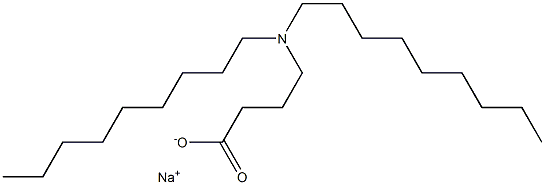 4-(Dinonylamino)butyric acid sodium salt Struktur