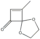 8-Methyl-1,4-dioxaspiro[4.3]oct-7-en-6-one Struktur