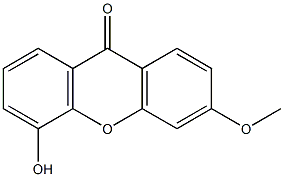 3-Methoxy-5-hydroxyxanthone Struktur