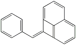 1-Benzylidene-1H-cyclobuta[de]naphthalene Struktur