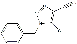 1-Benzyl-5-chloro-1H-1,2,3-triazole-4-carbonitrile Struktur