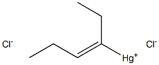 (E)-1-Ethyl-1-butenylmercury(II) chloride Struktur