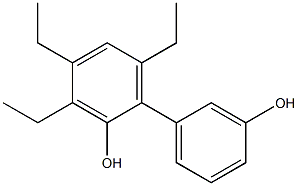 3,4,6-Triethyl-1,1'-biphenyl-2,3'-diol Struktur