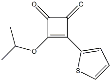 4-Isopropyloxy-3-(2-thienyl)-3-cyclobutene-1,2-dione Struktur