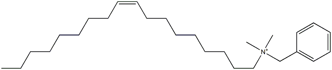 N,N-Dimethyl-N-[(Z)-9-octadecenyl]benzenemethanaminium Struktur