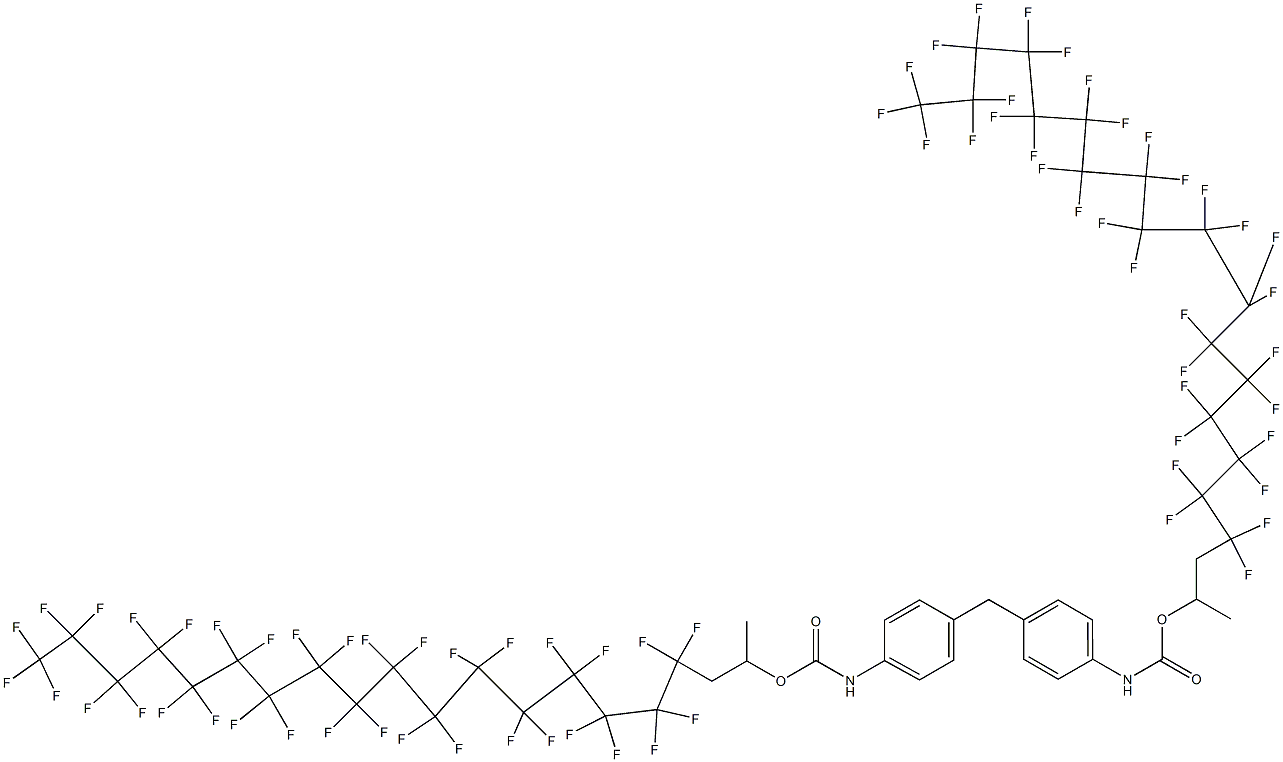 4,4'-Methylenebis[N-[1-methyl-2-(pentatriacontafluoroheptadecyl)ethyl]oxycarbonylaniline] Struktur