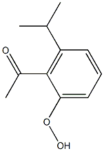 2-Acetyl-3-isopropylphenyl hydroperoxide Struktur