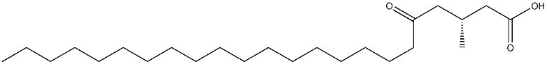 [R,(-)]-3-Methyl-5-oxotricosanoic acid Struktur