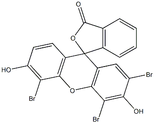 2',4',5'-Tribromo-3',6'-dihydroxyspiro[isobenzofuran-1(3H),9'-[9H]xanthen]-3-one Struktur