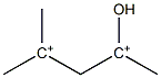 2-Hydroxy-4-methylpentane-2,4-diylium Struktur