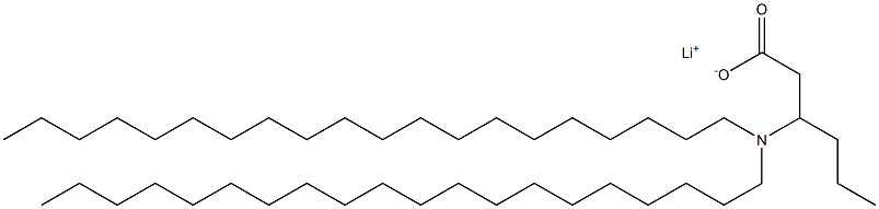 3-(Diicosylamino)hexanoic acid lithium salt Struktur