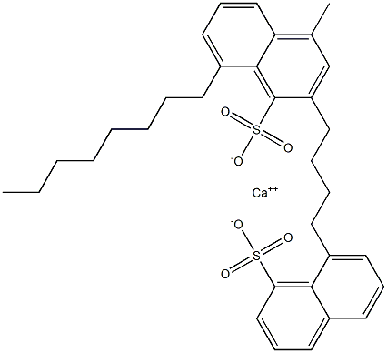 Bis(8-octyl-1-naphthalenesulfonic acid)calcium salt Struktur