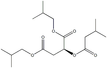 [S,(-)]-2-(Isovaleryloxy)succinic acid diisobutyl ester Struktur