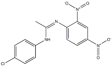 N1-(4-Chlorophenyl)-N2-(2,4-dinitrophenyl)acetamidine Struktur