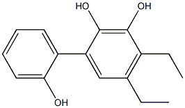 4,5-Diethyl-1,1'-biphenyl-2,2',3-triol Struktur