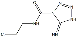 N-(2-Chloroethyl)-5-imino-4,5-dihydro-1H-tetrazole-1-carboxamide Struktur