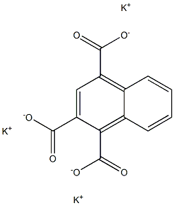 1,2,4-Naphthalenetricarboxylic acid tripotassium salt Struktur