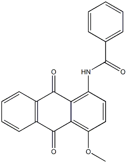 N-(9,10-Dihydro-4-methoxy-9,10-dioxoanthracen-1-yl)benzamide Struktur