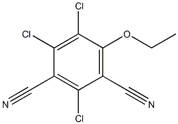 2,4,5-Trichloro-6-ethoxyisophthalonitrile Struktur