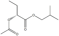 [R,(+)]-2-Acetyloxybutyric acid isobutyl ester Struktur