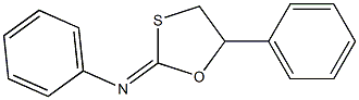 N,5-Diphenyl-1,3-oxathiolan-2-imine Struktur