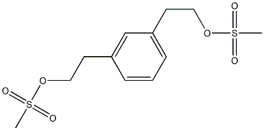 1,3-Benzenebis(ethanol methanesulfonate) Struktur