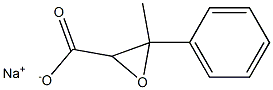 3-Methyl-3-phenyloxirane-2-carboxylic acid sodium salt Struktur