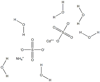 Ammonium cadmium disulfate hexahydrate Struktur