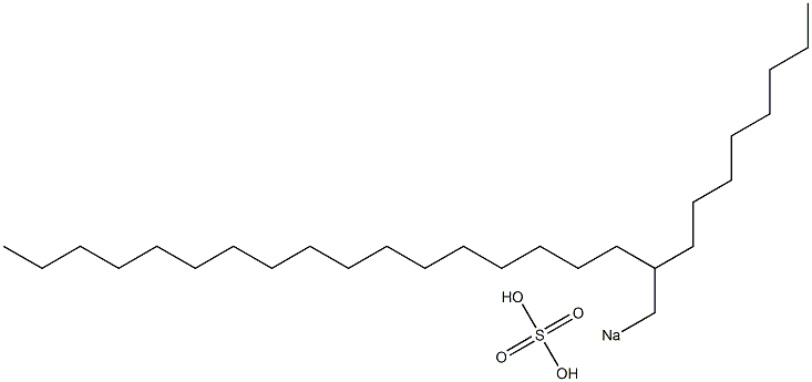 Sulfuric acid 2-octylnonadecyl=sodium salt Struktur