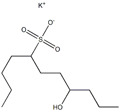 8-Hydroxyundecane-5-sulfonic acid potassium salt Struktur