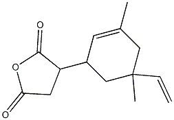 2-(3,5-Dimethyl-5-vinyl-2-cyclohexenyl)succinic anhydride Struktur