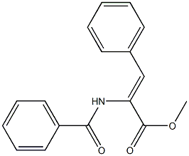 (2Z)-2-(Benzoylamino)-3-phenylacrylic acid methyl ester Struktur