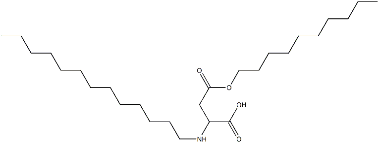 2-Tridecylamino-3-(decyloxycarbonyl)propionic acid Struktur