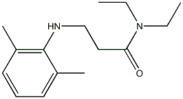 N,N-Diethyl-3-(2,6-xylidino)propionamide Struktur