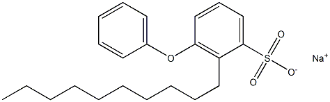 2-Decyl-3-phenoxybenzenesulfonic acid sodium salt Struktur