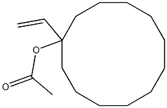 1-Acetoxy-1-ethenylcyclododecane Struktur