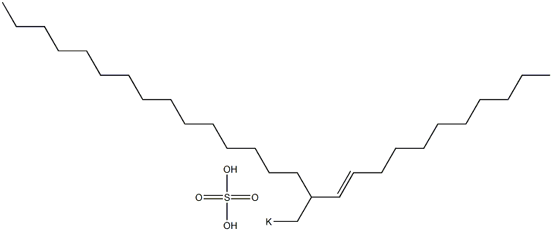 Sulfuric acid 2-(1-undecenyl)heptadecyl=potassium ester salt Struktur