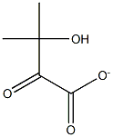 3-Hydroxy-3-methyl-2-oxobutyric acid anion Struktur