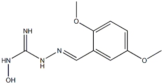 1-[(2,5-Dimethoxyphenyl)methyleneamino]-3-hydroxyguanidine Struktur