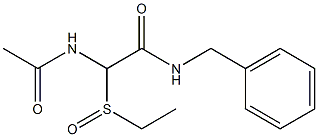 2-Acetylamino-2-ethylsulfinyl-N-benzylacetamide Struktur