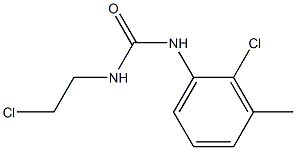 1-(2-Chloroethyl)-3-(2-chloro-3-methylphenyl)urea Struktur