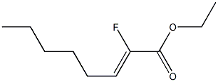 (Z)-2-Fluoro-2-octenoic acid ethyl ester Struktur