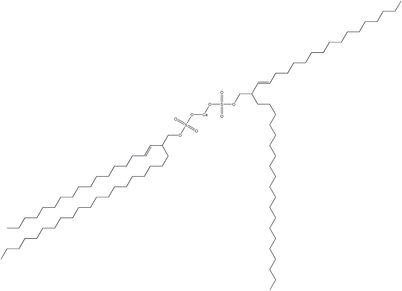 Bis[2-(1-heptadecenyl)docosyloxysulfonyloxy]calcium Struktur