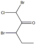 1,3-Dibromo-1-chloro-2-pentanone Struktur