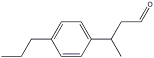 3-(4-Propylphenyl)butyraldehyde Struktur