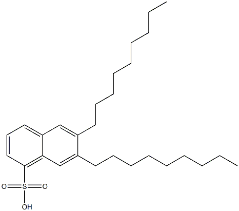 6,7-Dinonyl-1-naphthalenesulfonic acid Struktur