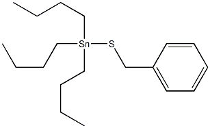 Tributyl(benzylthio)stannane Struktur